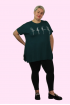 Tunika/tričko pre moletky s motívom baletiek - zelené